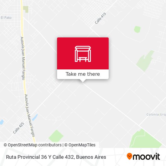 Ruta Provincial 36 Y Calle 432 map