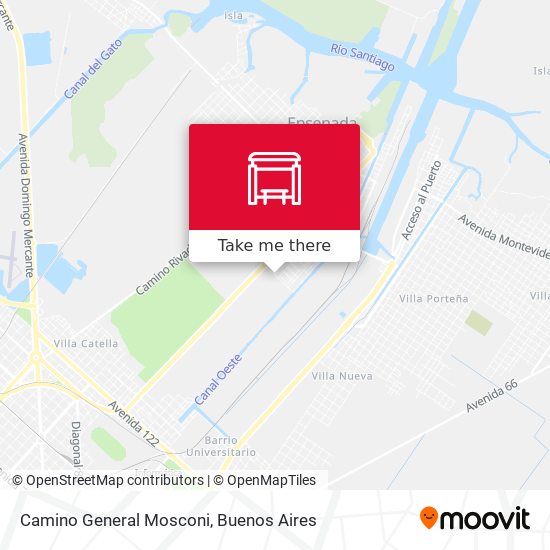 Camino General Mosconi map