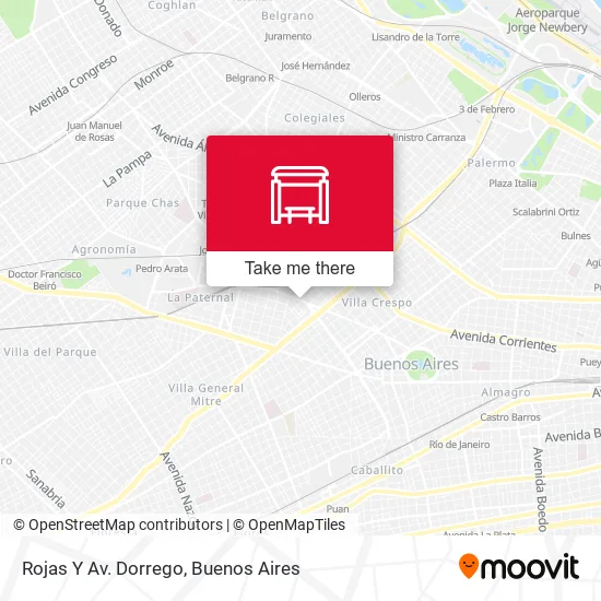 Rojas Y Av. Dorrego map