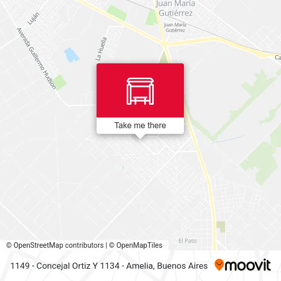 1149 - Concejal Ortiz Y 1134 - Amelia map