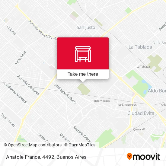 Anatole France, 4492 map