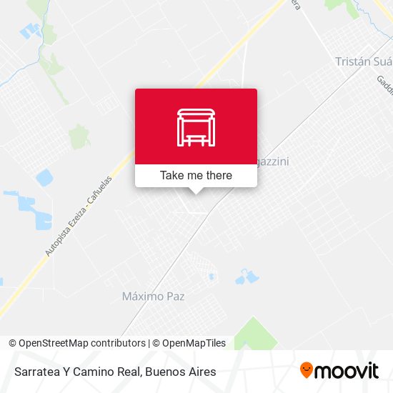 Sarratea Y Camino Real map