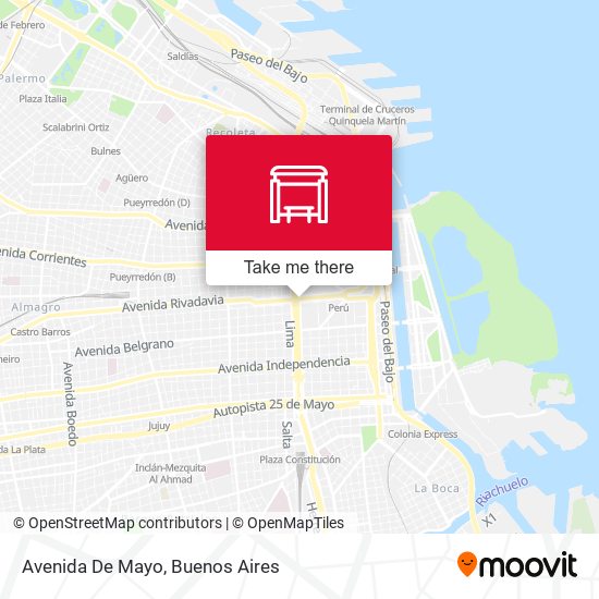 Mapa de Avenida De Mayo