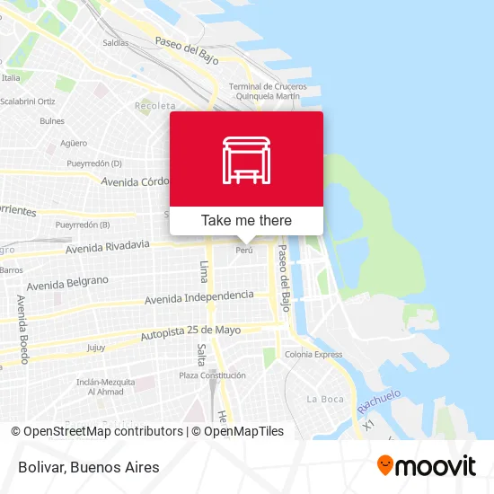 Bolivar map