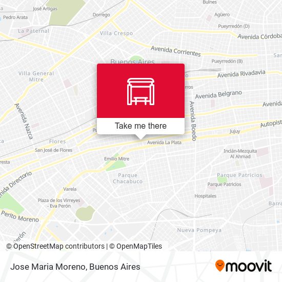 Jose Maria Moreno map