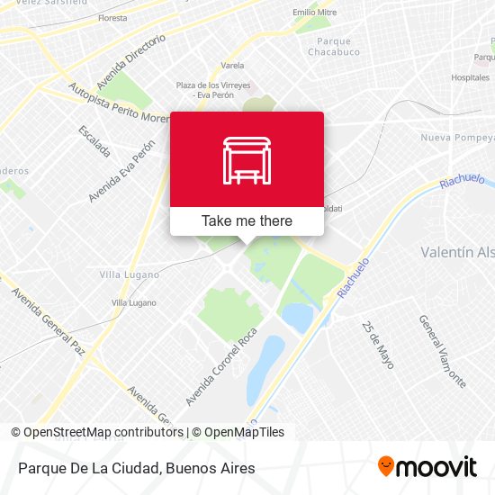 Parque De La Ciudad map