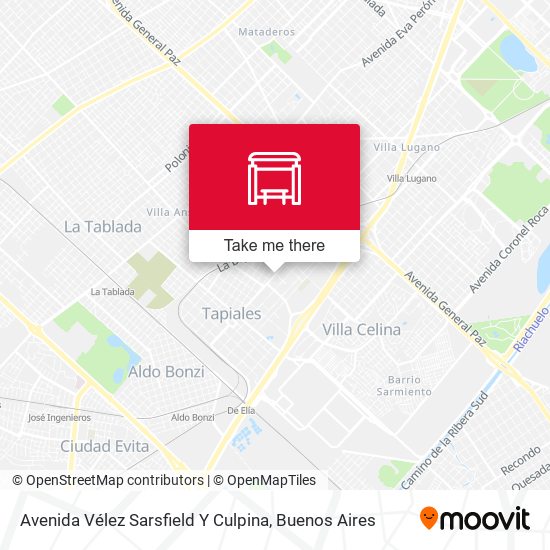 Avenida Vélez Sarsfield Y Culpina map