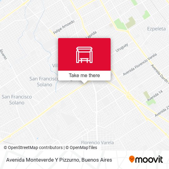 Avenida Monteverde Y Pizzurno map