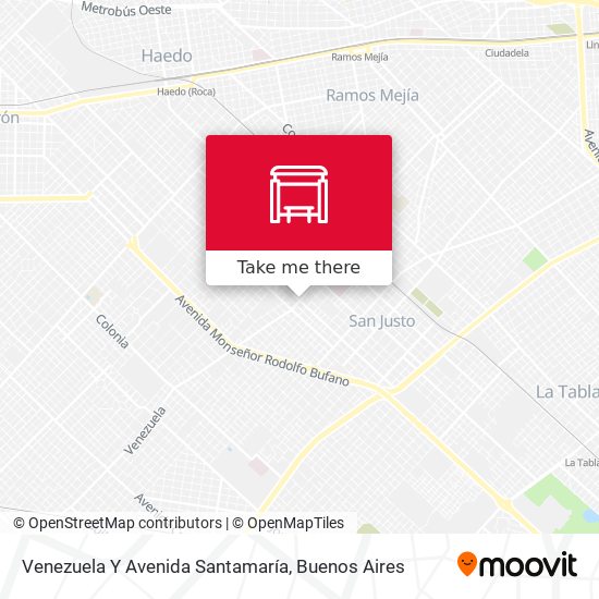 Venezuela Y Avenida Santamaría map
