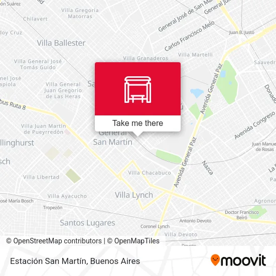 Mapa de Estación San Martín