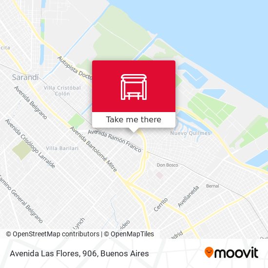 Avenida Las Flores, 906 map