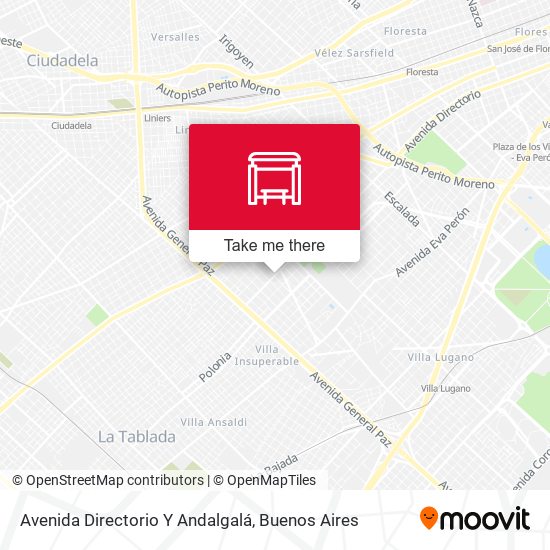 Avenida Directorio Y Andalgalá map