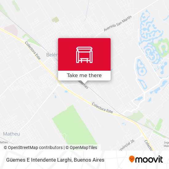 Güemes E Intendente Larghi map