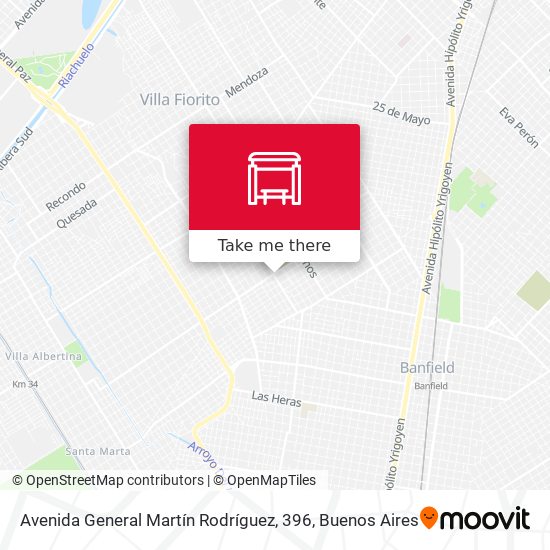 Avenida General Martín Rodríguez, 396 map