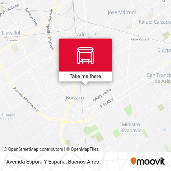 Mapa de Avenida Espora Y España