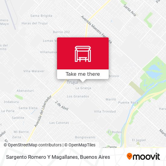 Sargento Romero Y Magallanes map