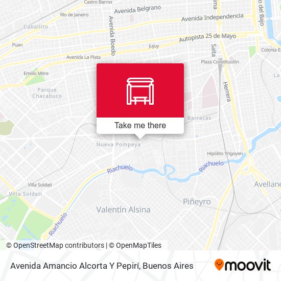 Avenida Amancio Alcorta Y Pepirí map