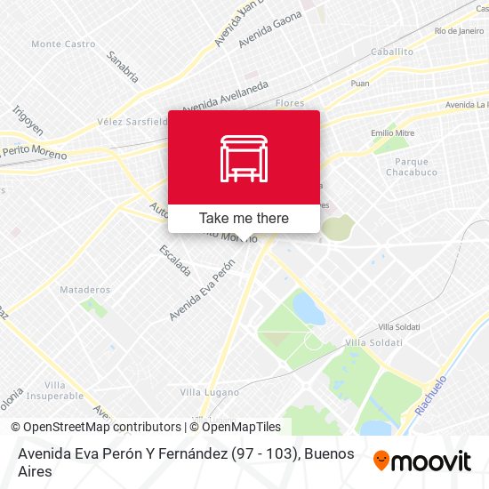 Mapa de Avenida Eva Perón Y Fernández (97 - 103)