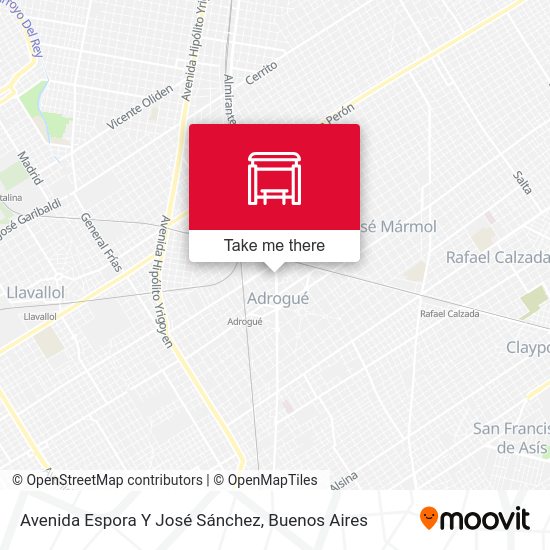 Mapa de Avenida Espora Y José Sánchez