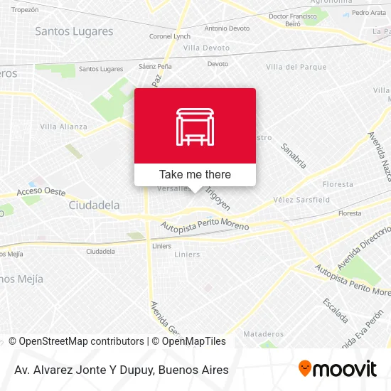 Mapa de Av. Alvarez Jonte Y Dupuy