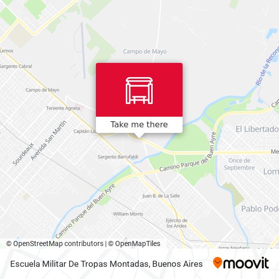 Escuela Militar De Tropas Montadas map