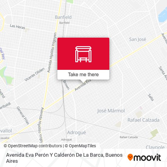 Avenida Eva Perón Y Calderón De La Barca map