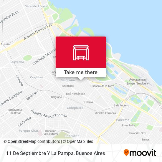 11 De Septiembre Y La Pampa map