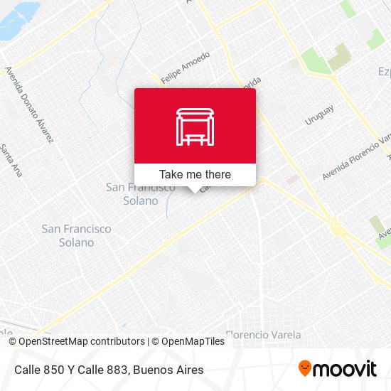 Mapa de Calle 850 Y Calle 883