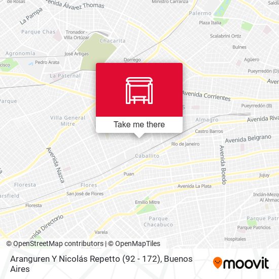 Mapa de Aranguren Y Nicolás Repetto (92 - 172)