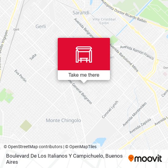 Mapa de Boulevard De Los Italianos Y Campichuelo