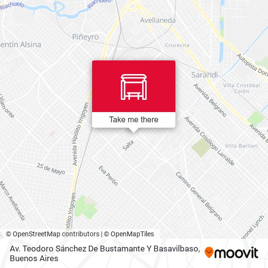 Mapa de Av. Teodoro Sánchez De Bustamante Y Basavilbaso
