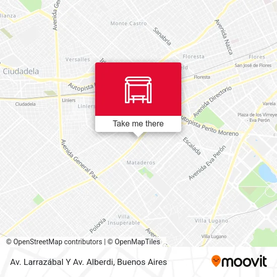 Av. Larrazábal Y Av. Alberdi map