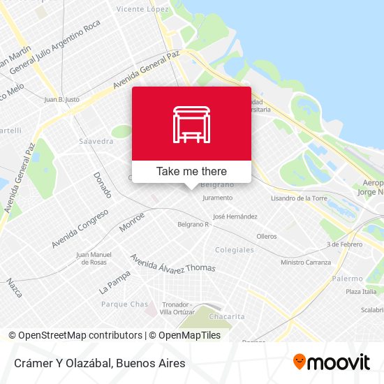 Crámer Y Olazábal map
