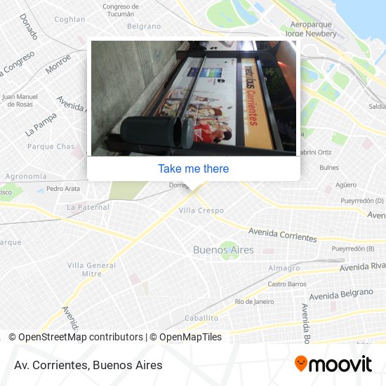 Mapa de Av. Corrientes