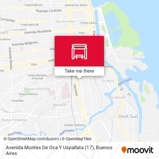 Avenida Montes De Oca Y Uspallata (17) map