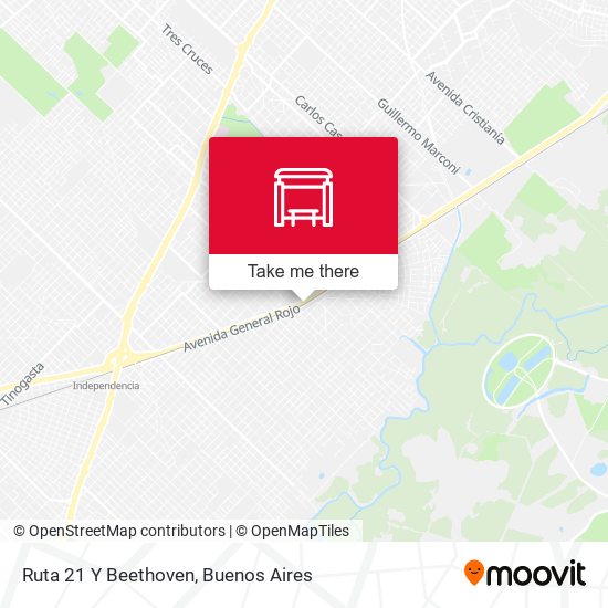 Ruta 21 Y Beethoven map