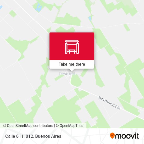 Mapa de Calle 811, 812