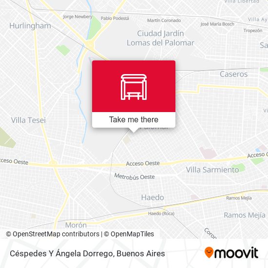 Mapa de Céspedes Y Ángela Dorrego