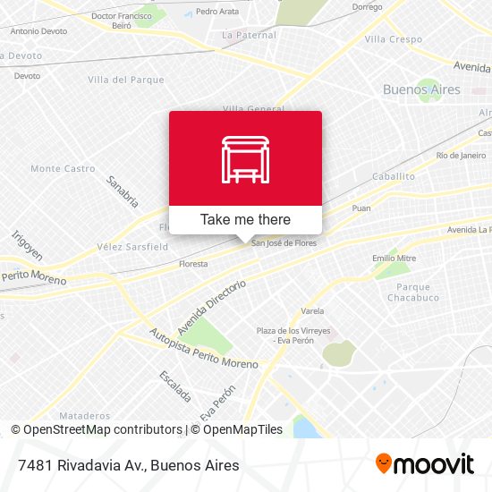 7481 Rivadavia Av. map