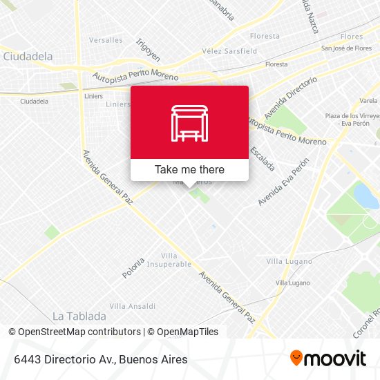 Mapa de 6443 Directorio Av.