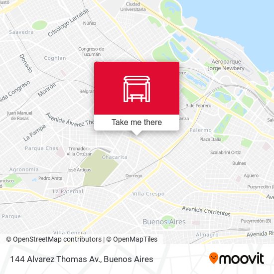 Mapa de 144 Alvarez Thomas Av.