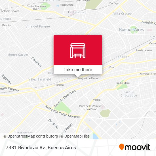 7381 Rivadavia Av. map