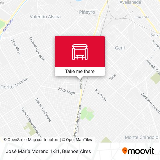 José María Moreno 1-31 map