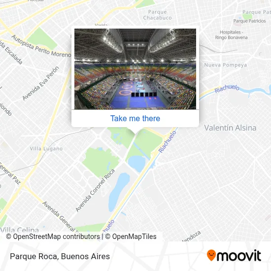 Parque Roca map