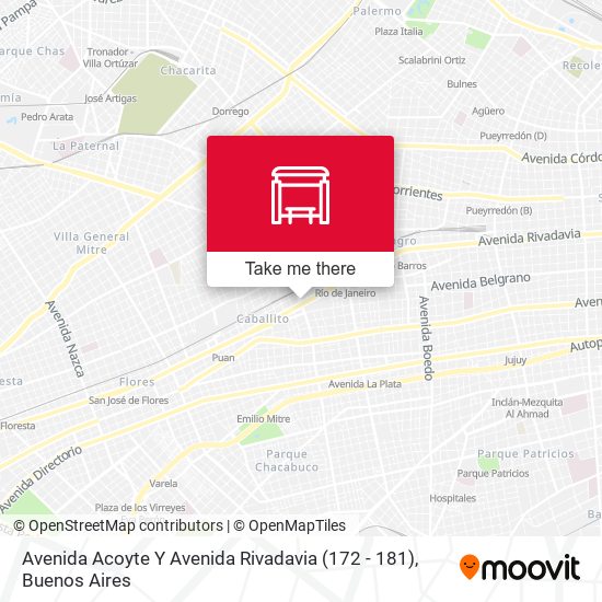 Avenida Acoyte Y Avenida Rivadavia (172 - 181) map