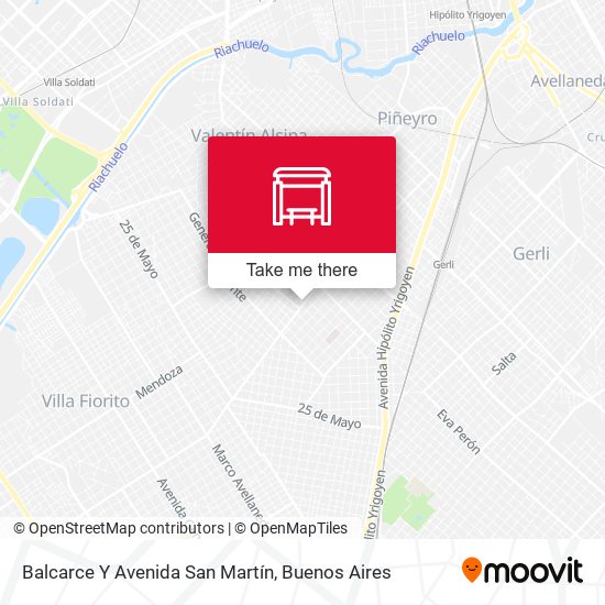 Mapa de Balcarce Y Avenida San Martín
