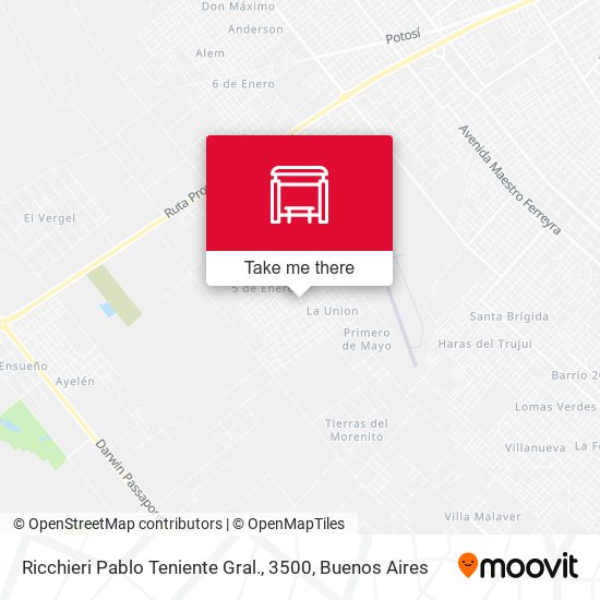 Mapa de Ricchieri Pablo Teniente Gral., 3500