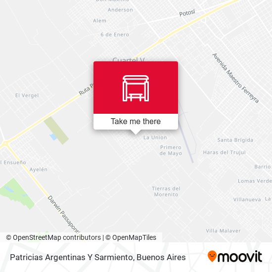 Patricias Argentinas Y Sarmiento map