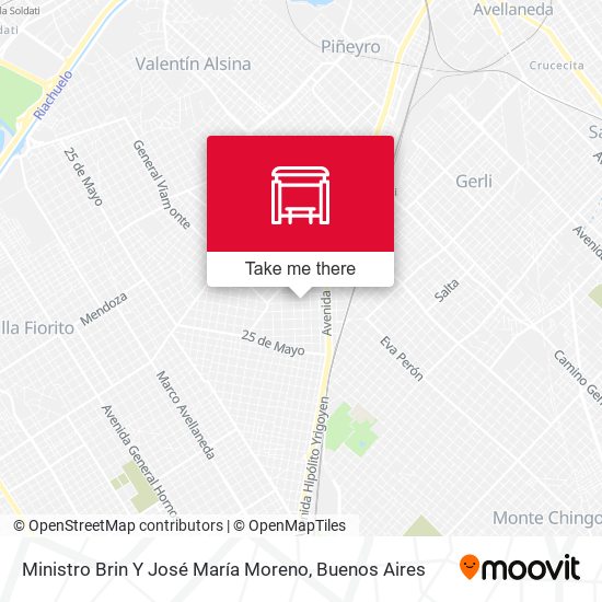 Mapa de Ministro Brin Y José María Moreno