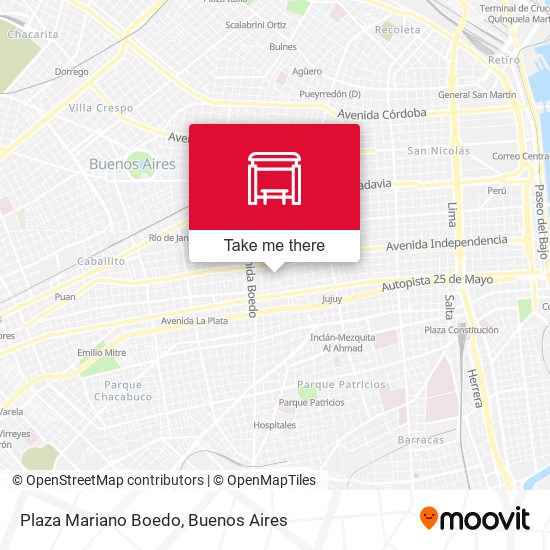 Plaza Mariano Boedo map